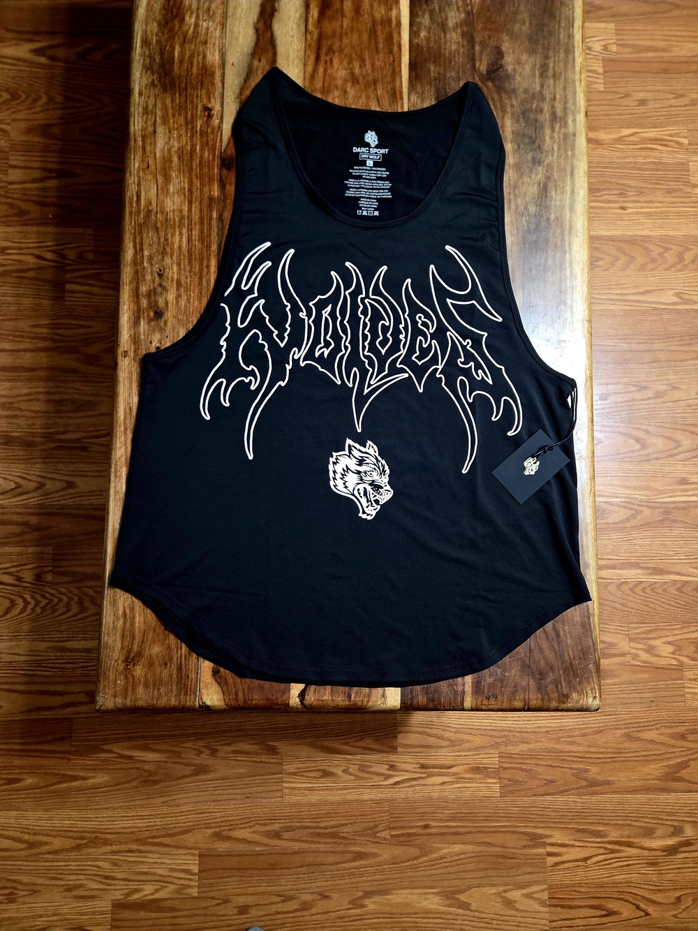 Darc Sport -Dry Wolf- Men's Black Graphic Muscle Tank